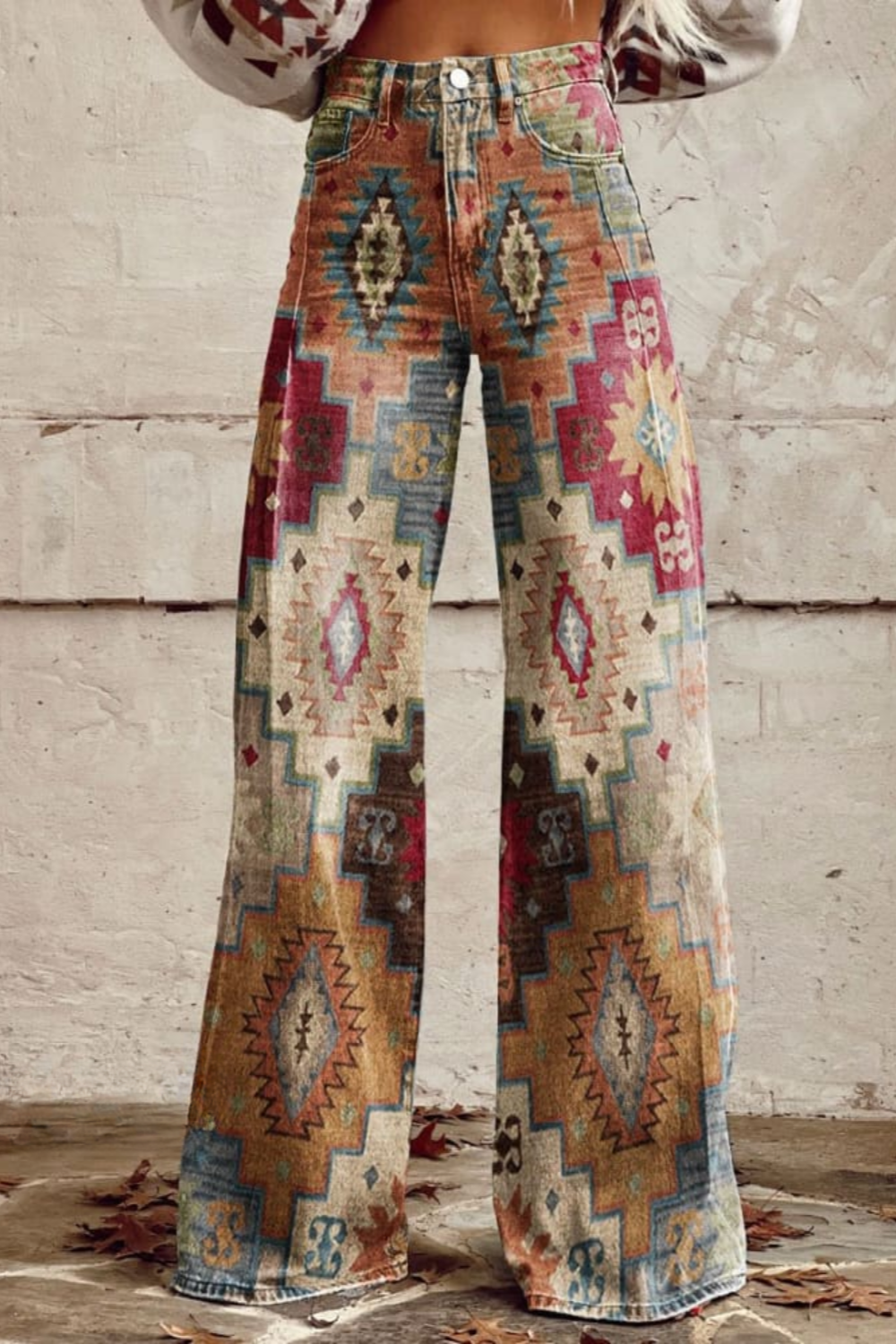 Jean Femme Style Boho Chic Pantalon Élégant