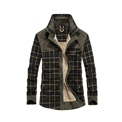 Veste en flanelle pour homme chaude d'hiver
