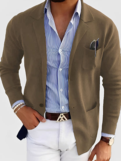Blazer ajusté élégant pour homme avec poches