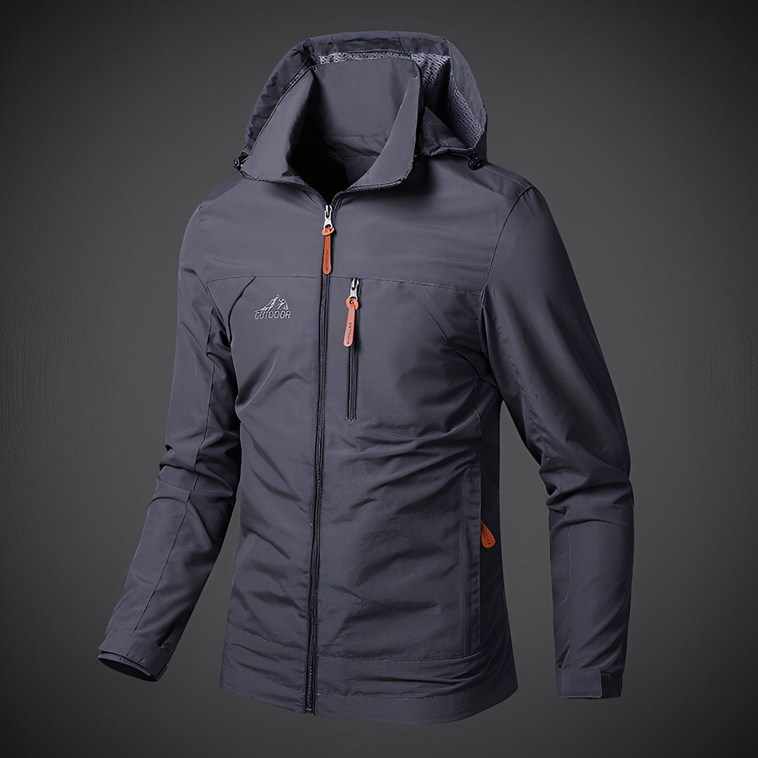 Parka imperméable à capuche sportif pour homme