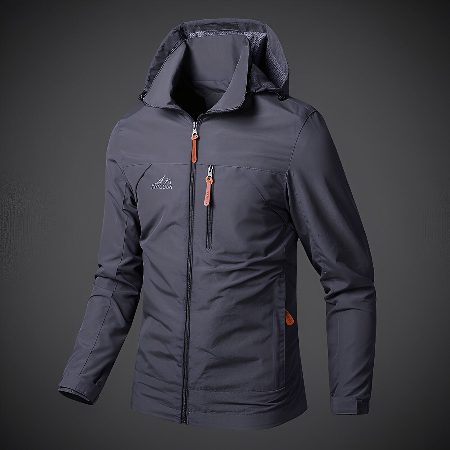 Parka imperméable à capuche sportif pour homme