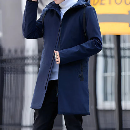 Veste de pluie imperméable homme capuche extérieur