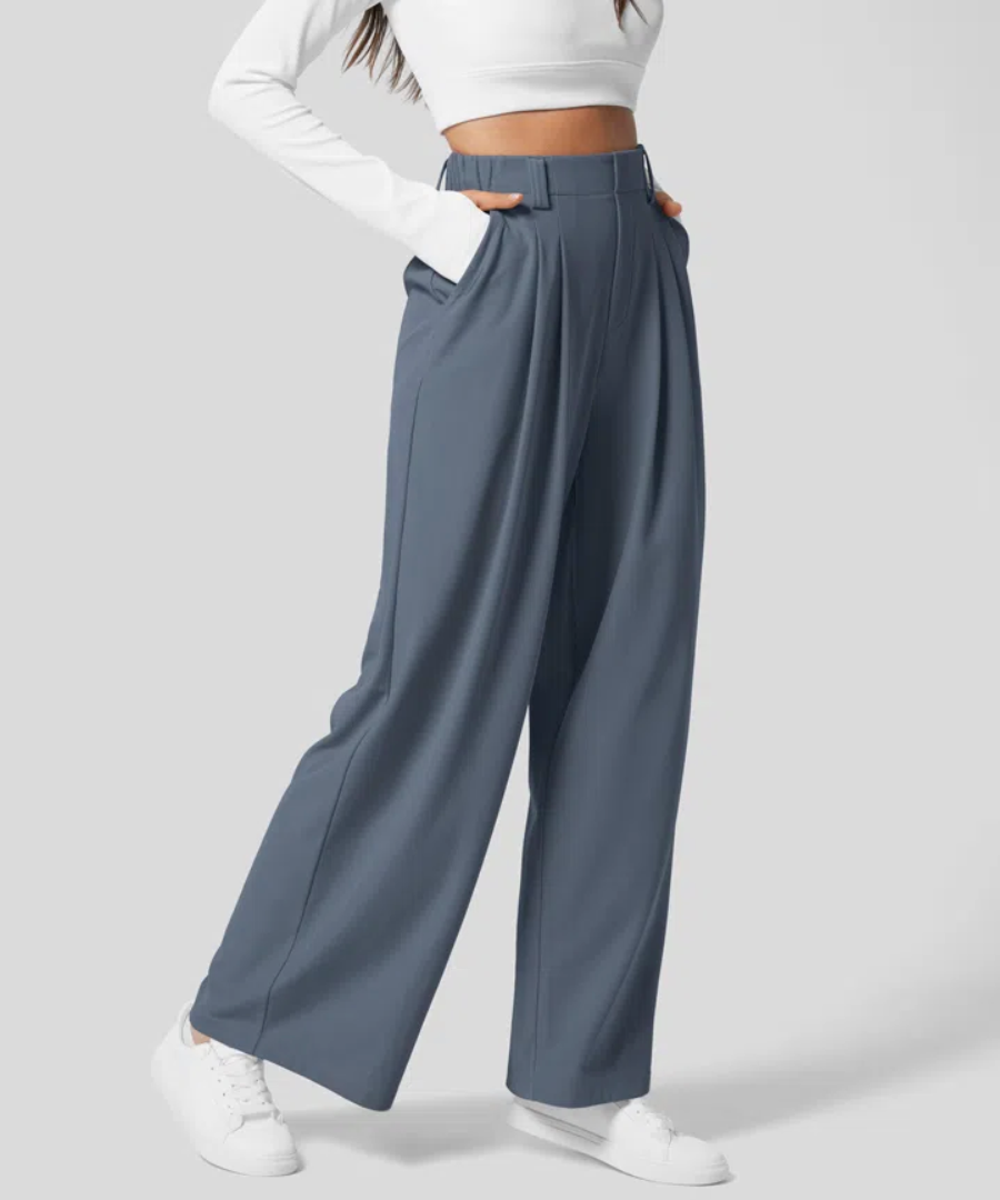 Elegante Damen-hose Weite Bein Maßanfertigung - IdealeKleiden