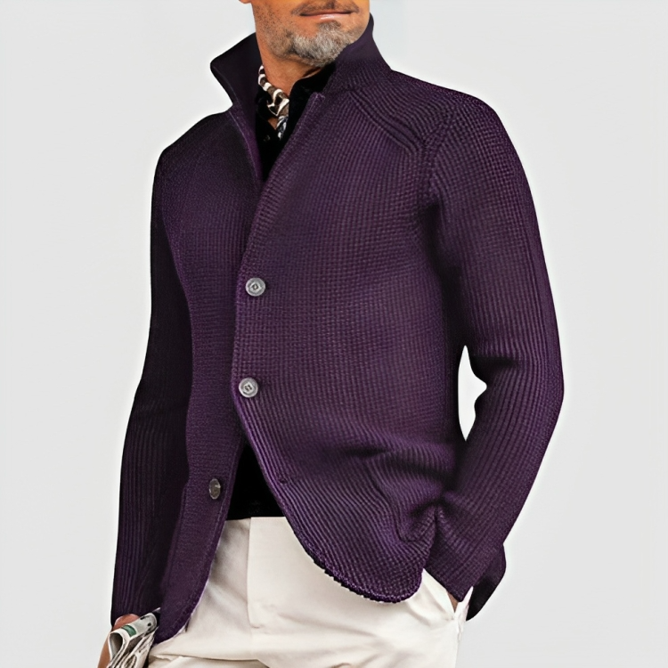 Manteau Cachemire Homme Boutonné Élégant