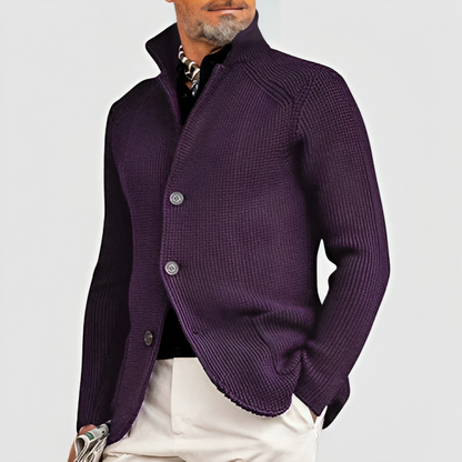 Manteau Cachemire Homme Boutonné Élégant
