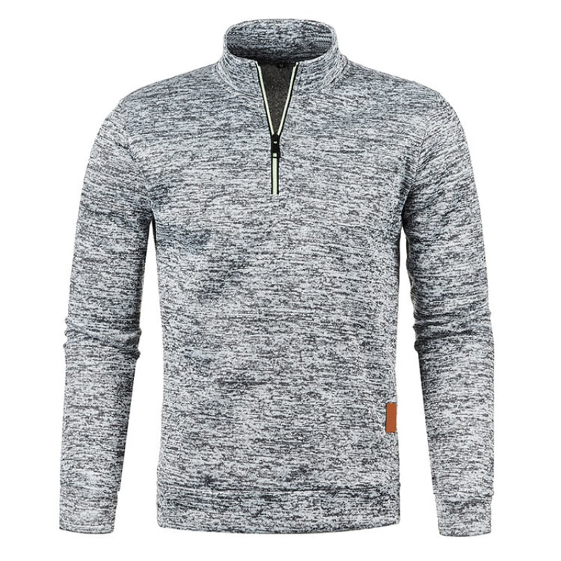 Pull tricoté doux pour femme avec col polo