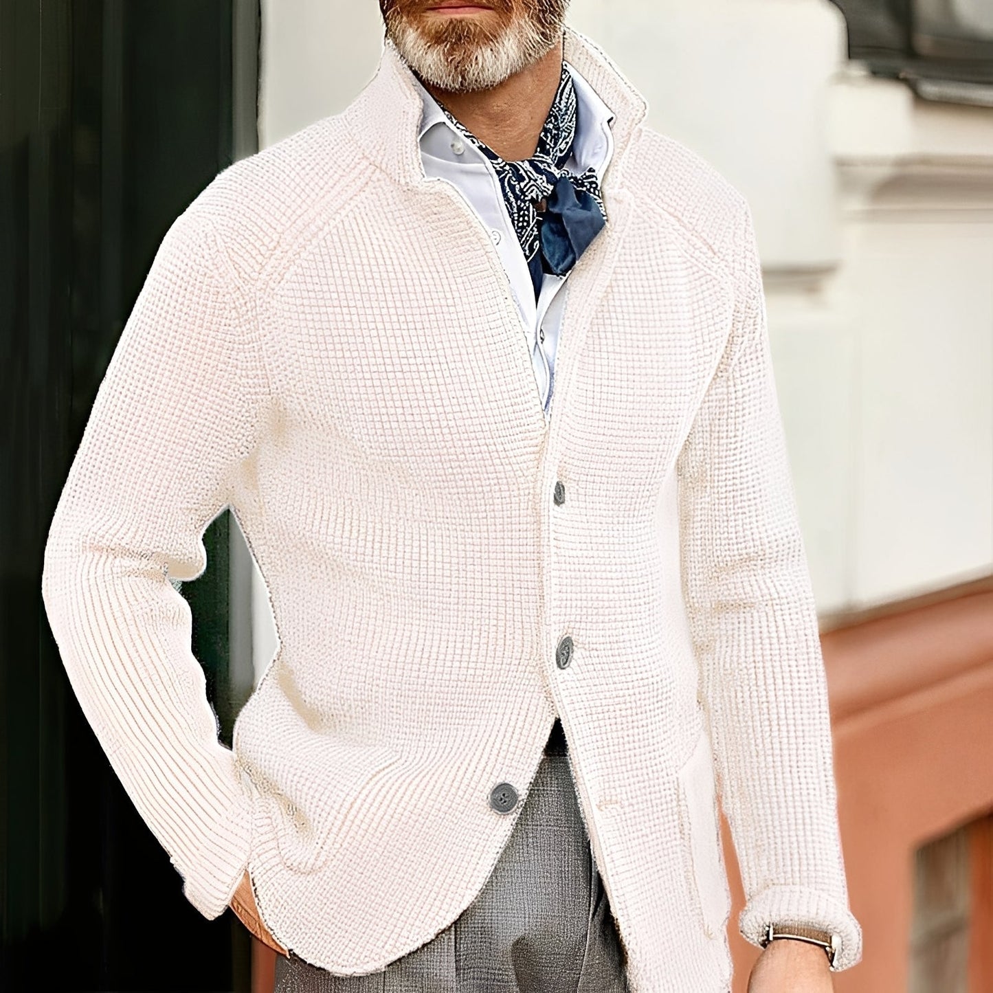 Gilet en tricot pour homme élégant et moderne