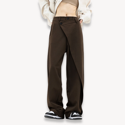 Pantalon femme mode coupe baggy