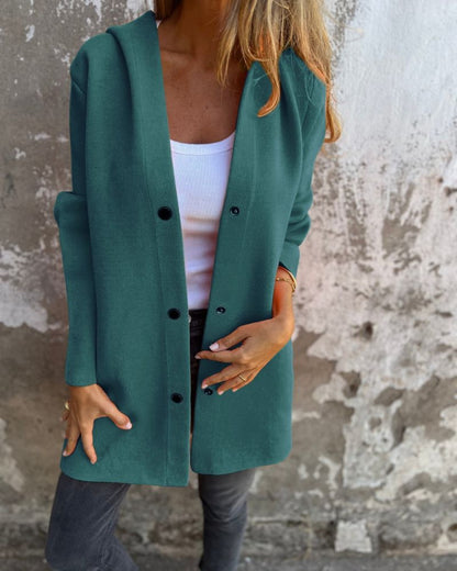 Veste à capuche confortable style décontracté