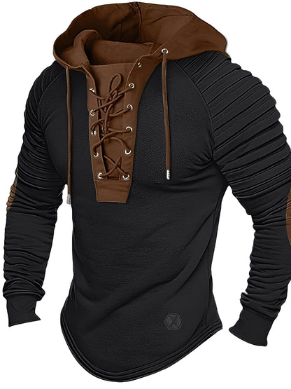 Pull à capuche en tricot confortable pour homme