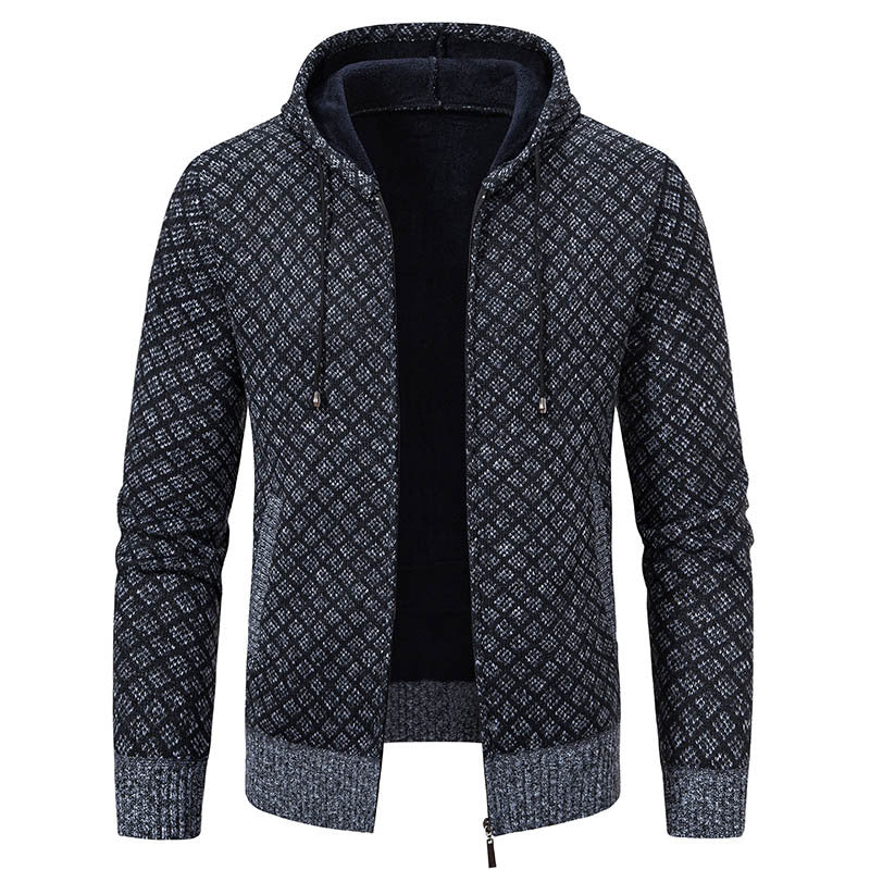Veste élégante homme capuche coupe slim