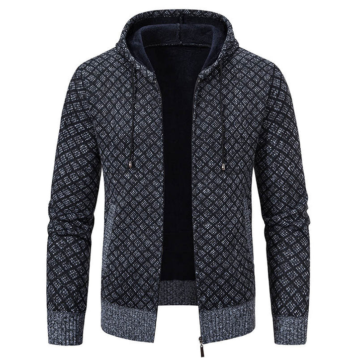 Veste élégante homme capuche coupe slim
