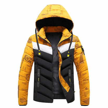 Blouson d'hiver homme chaud en duvet