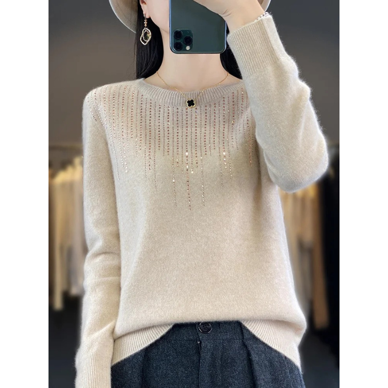 Pull-over femme doux et scintillant