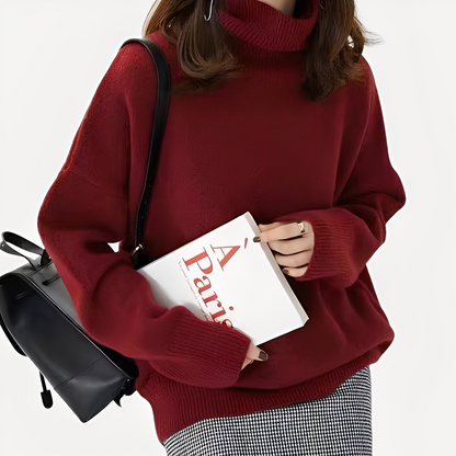 Pull col roulé élégant pour femme