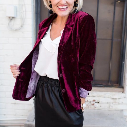 Damen Blazer Büro Chic Vielseitig - IdealeKleiden
