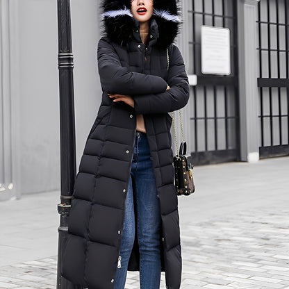 Manteau d'hiver doux et rembourré pour femme