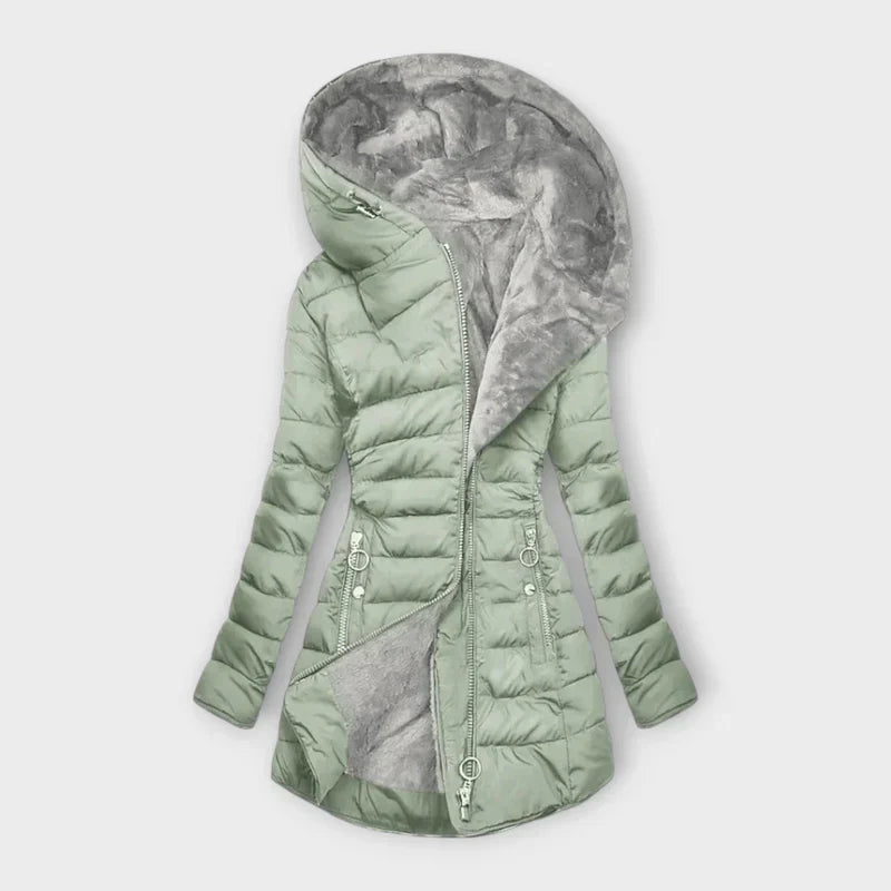 Warmes Winterkleid mit Plüschfutter - IdealeKleiden