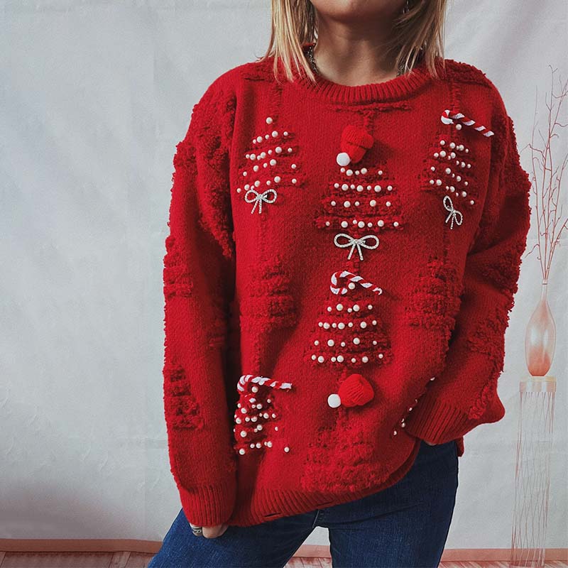 Pull de Noël festif cadeau