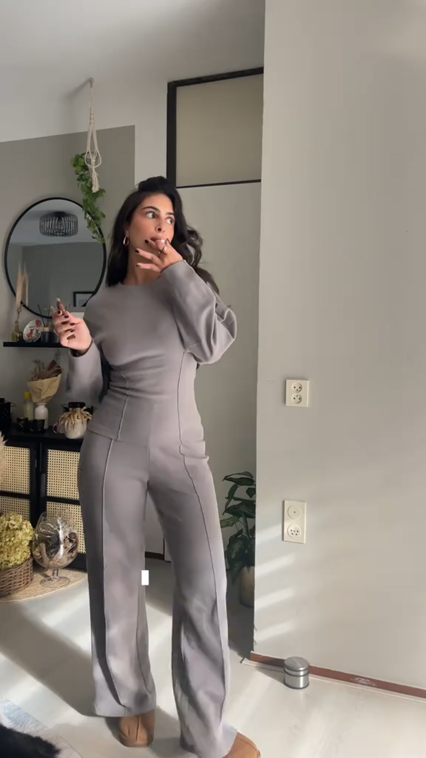 Ensemble pull et pantalon ample confortables pour femme