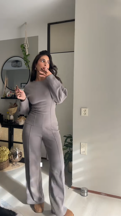 Ensemble pull et pantalon ample confortables pour femme