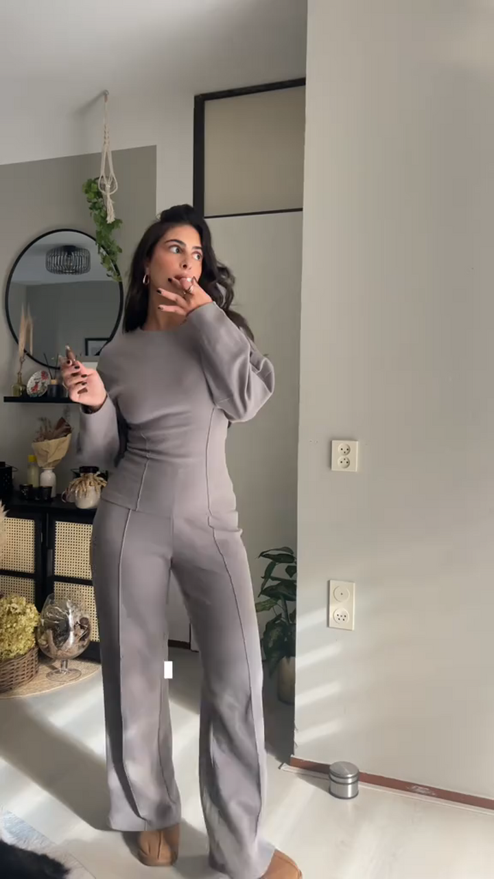 Ensemble pull et pantalon ample confortables pour femme