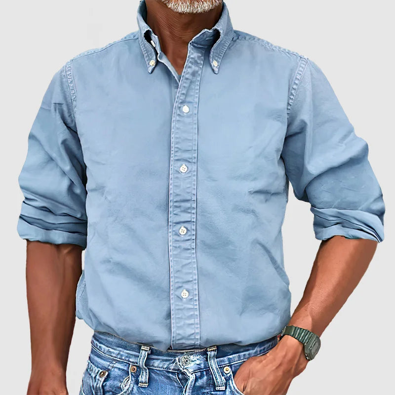 Chemise pour homme style vintage usé