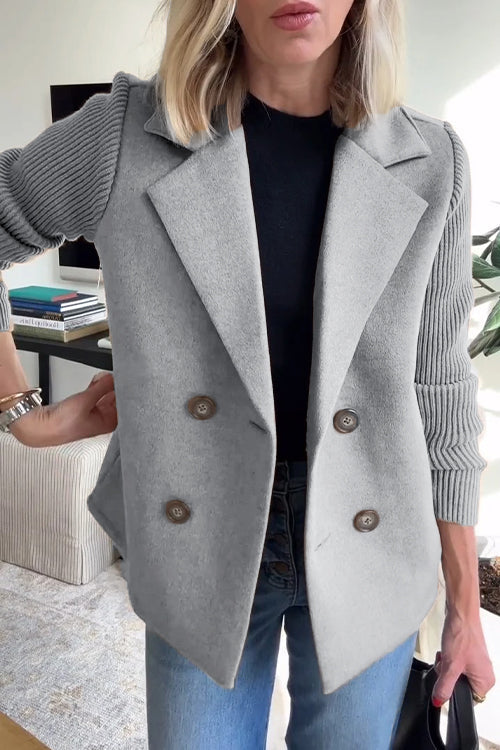 Blazer élégant en maille pour femme