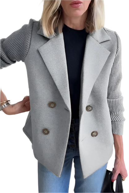 Blazer élégant en laine végétalienne pour femme