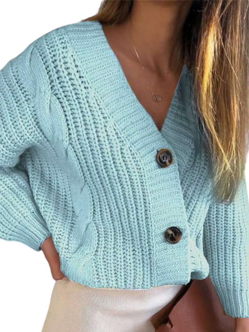 Grand pull en tricot torsadé oversize