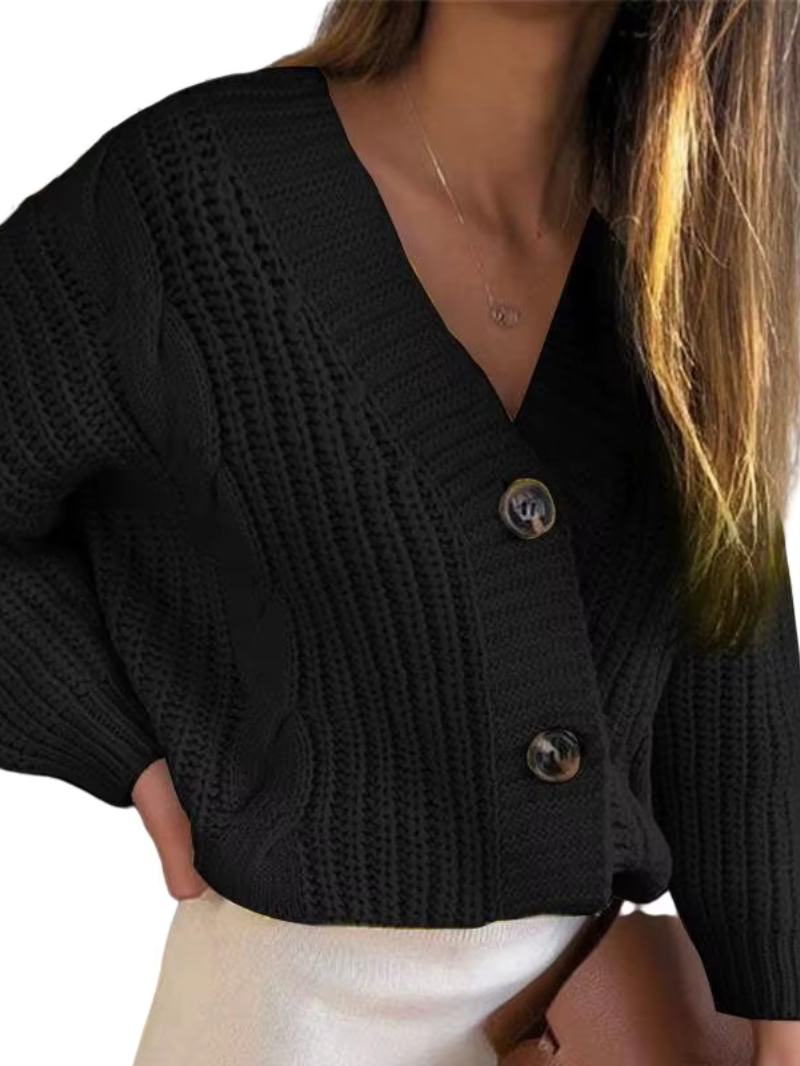 Grand pull en tricot torsadé oversize