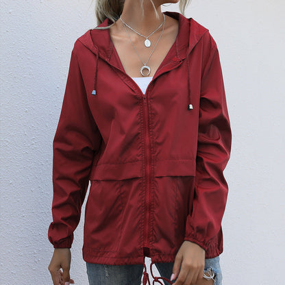 Imperméable court et pratique