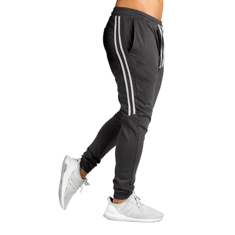 Pantalon de jogging pour homme Sportif Respirant Bandes latérales