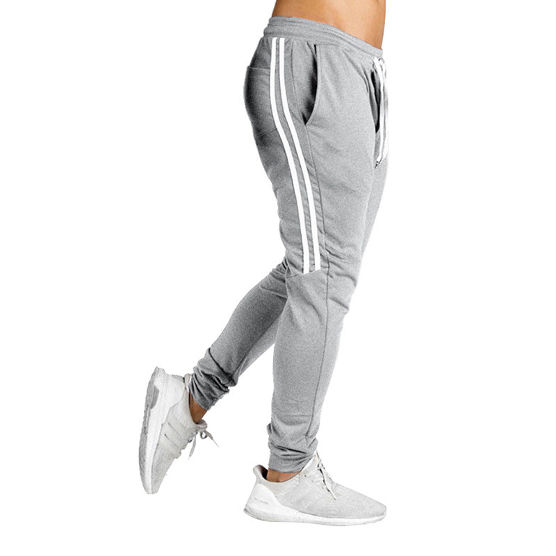 Pantalon de jogging pour homme Sportif Respirant Bandes latérales