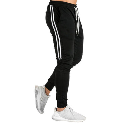 Pantalon de jogging pour homme Sportif Respirant Bandes latérales