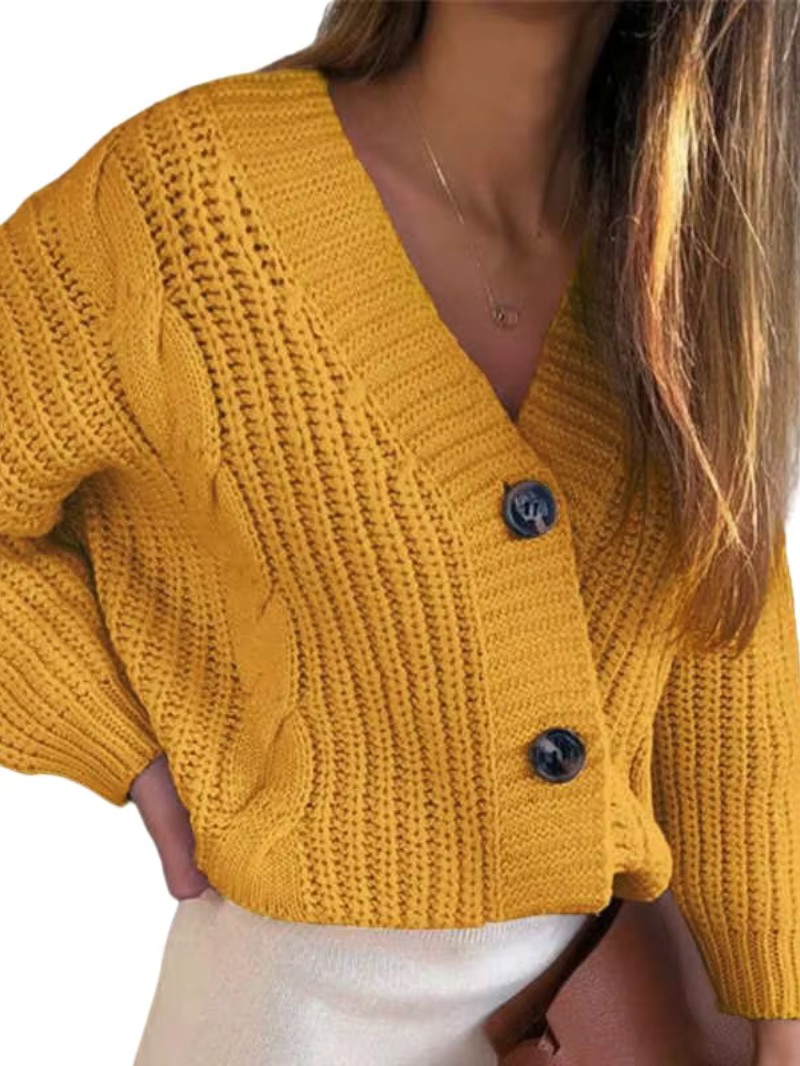 Grand pull en tricot torsadé oversize