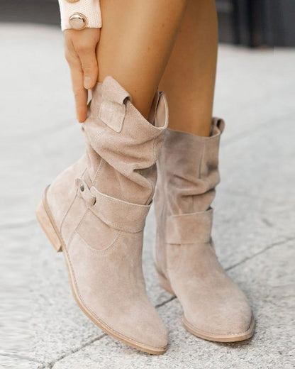 Bottes plates mode femme