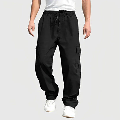 Pantalon cargo confortable avec cordon de serrage