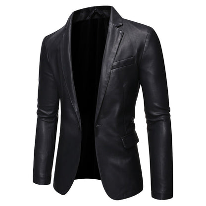 Herren Lederjacke Elegant Moderner Style - IdealeKleiden