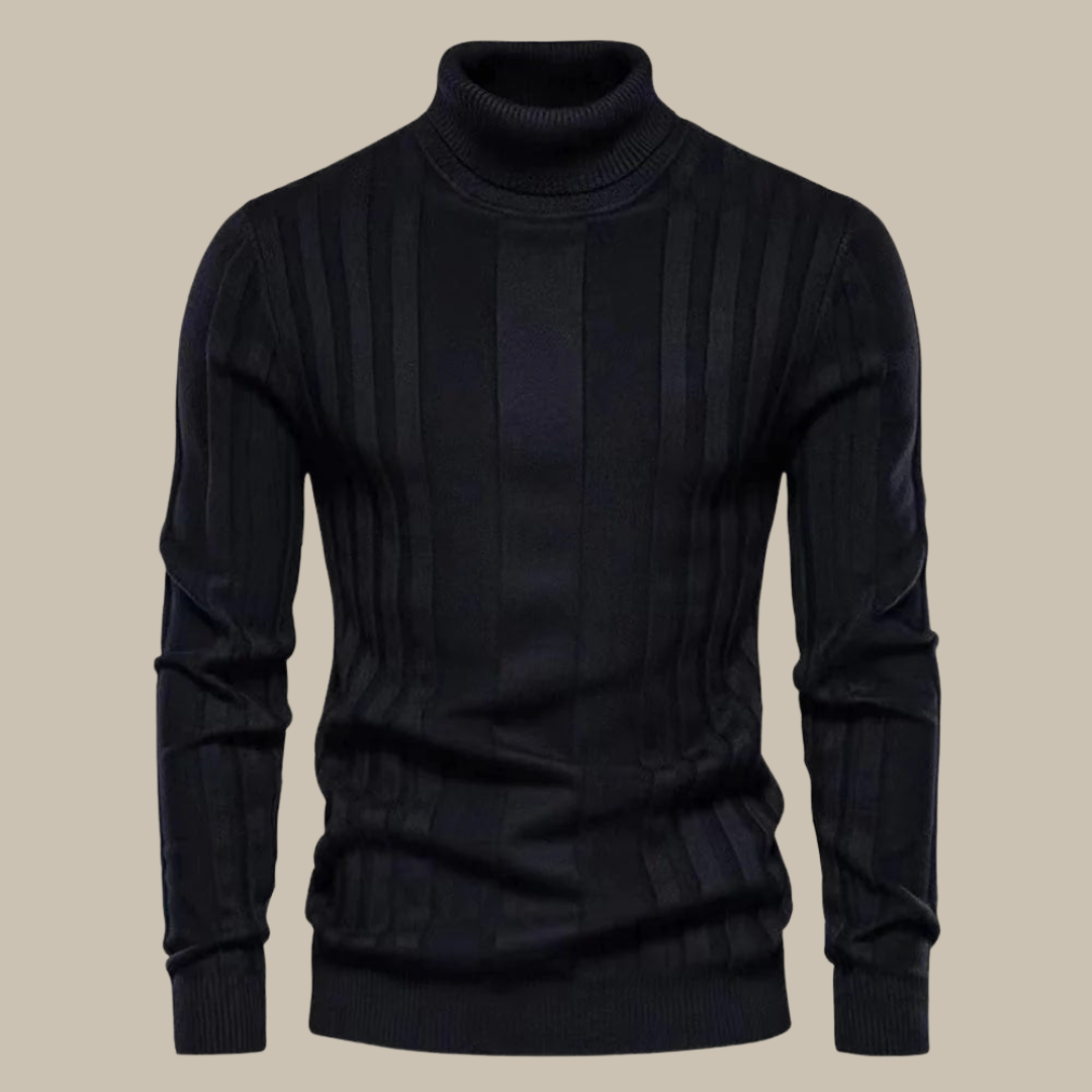 Pull-over col roulé homme élégant qualité luxe