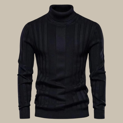 Pull-over col roulé homme élégant qualité luxe