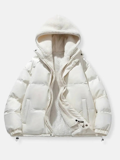 Veste d'hiver chaude pour femme, fermeture éclair, douce