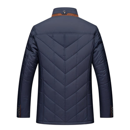Herren Winterjacke Elegant Gepolstert - IdealeKleiden