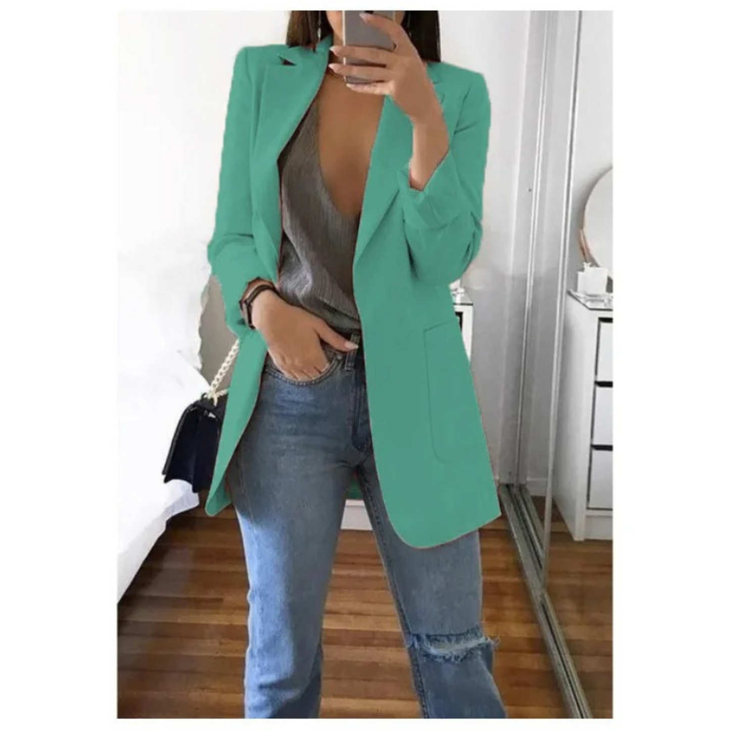 Blazer femme kaki mode automne