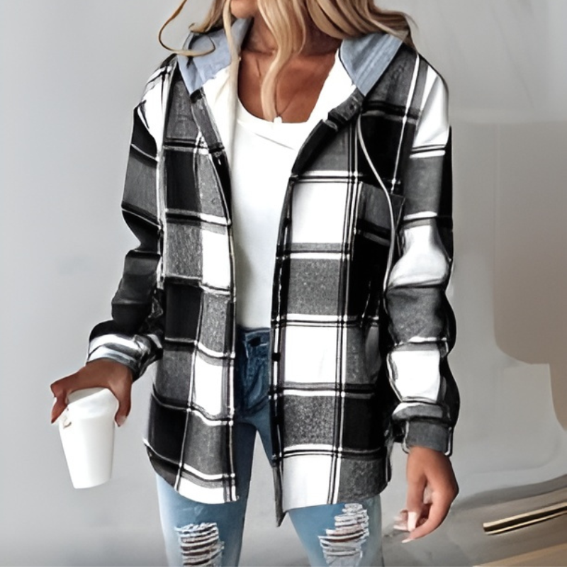 Cardigan stylé à capuche