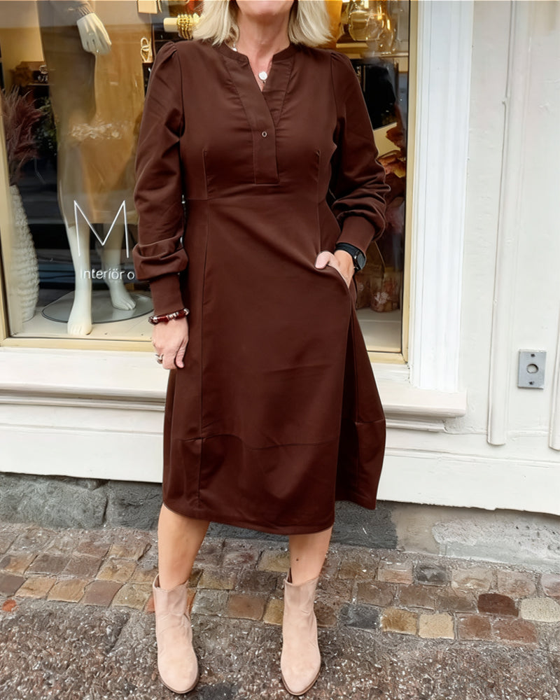 Robe femme rétro manches longues style vintage