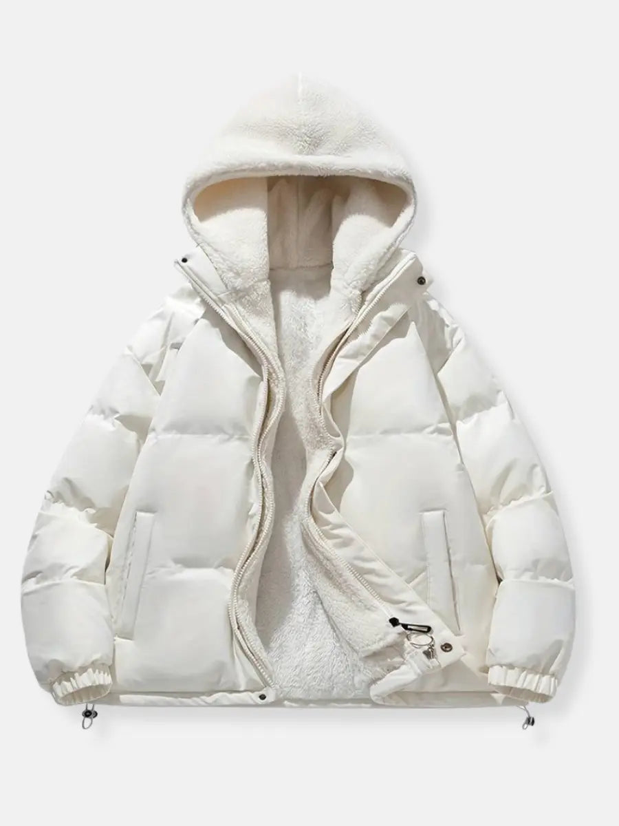 Veste d'hiver pour femme chaude isolée avec capuche