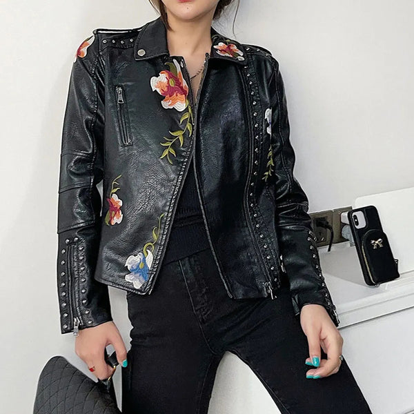 Veste d'été femme motif floral élégante