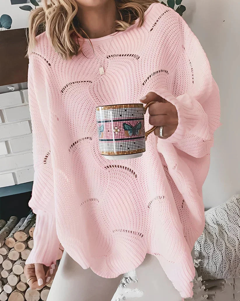Pull stylé à col en V pour femme