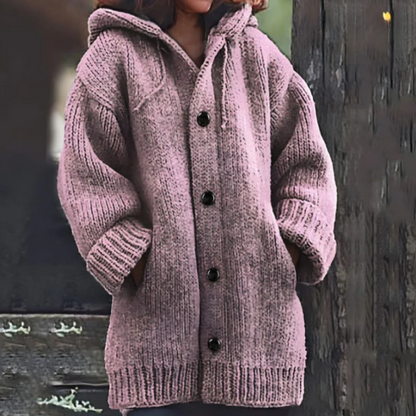 Gilet surdimensionné chaud à capuche